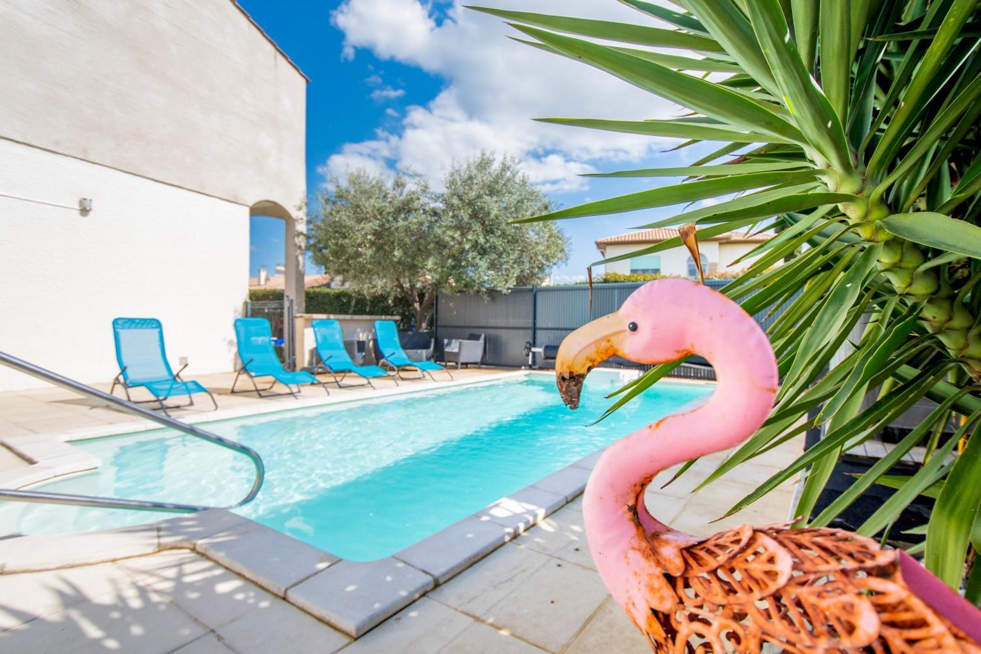 Guesthouse La Costiere - Logements Independants - Espace Piscine Jacuzzi Lunel  Exterior foto